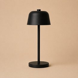 Anton Schwarze wiederaufladbare Tischlampe