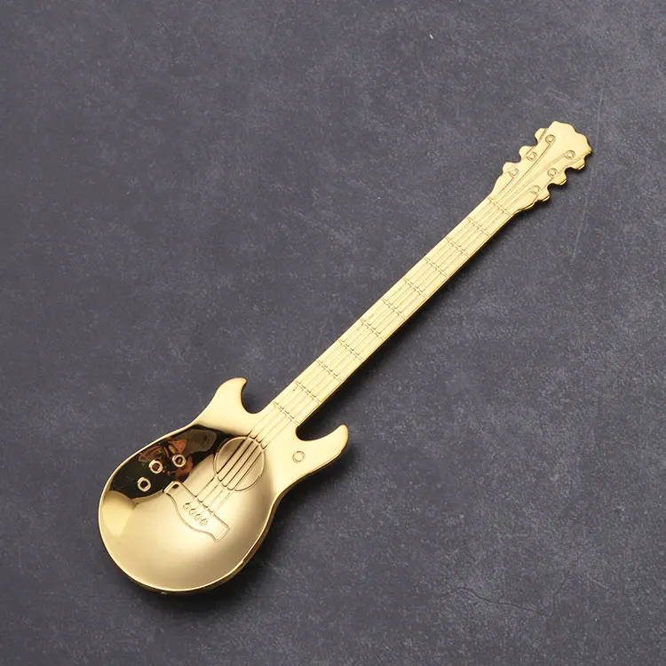Löffel „Gitarre“ – Für Tee, Kaffee oder Desserts – 4 Farben erhältlich
