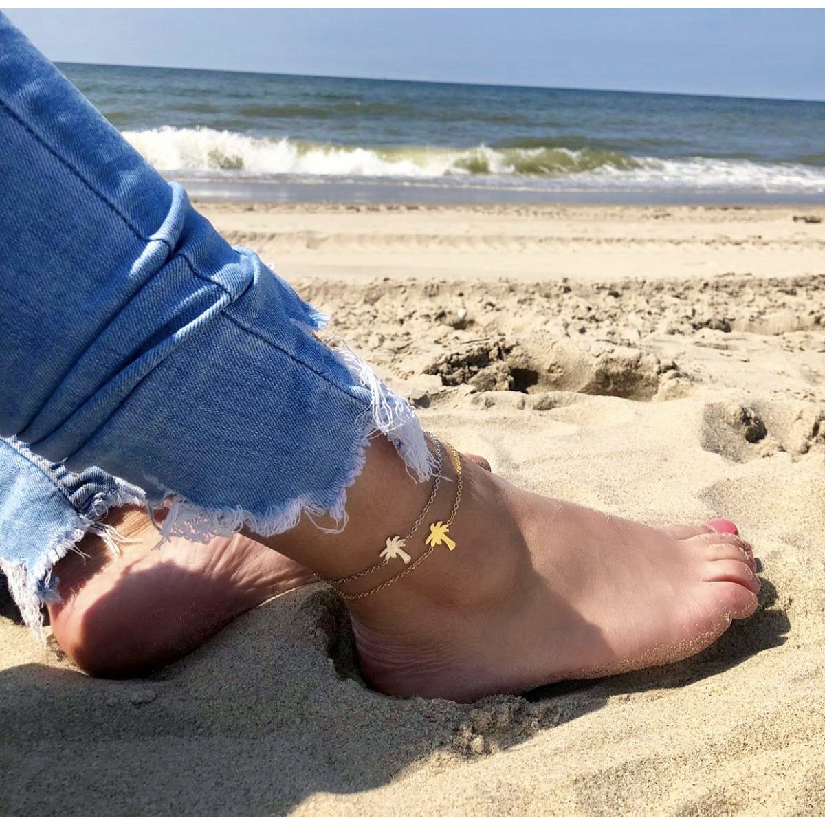 Find Me Under The Palms Anklet Silver