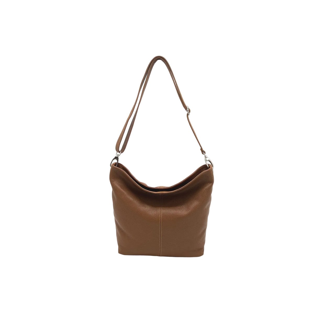 Bolso de hombro para mujer en piel auténtica, Made in Italy, art. 112453Nuevo
