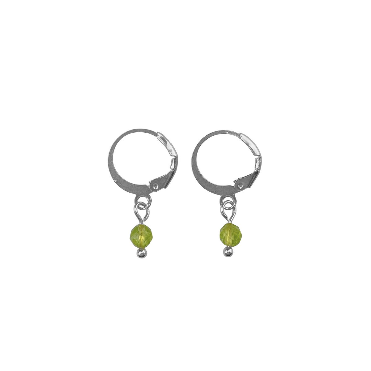 Boucles d'oreilles Péridot - Argent