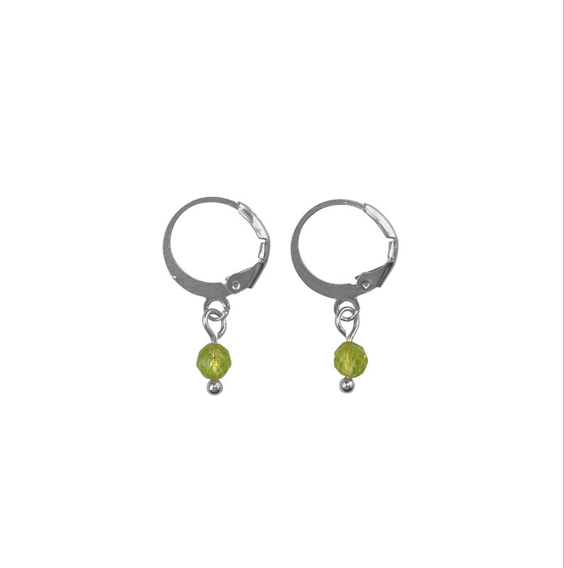 Boucles d'oreilles Péridot - Argent