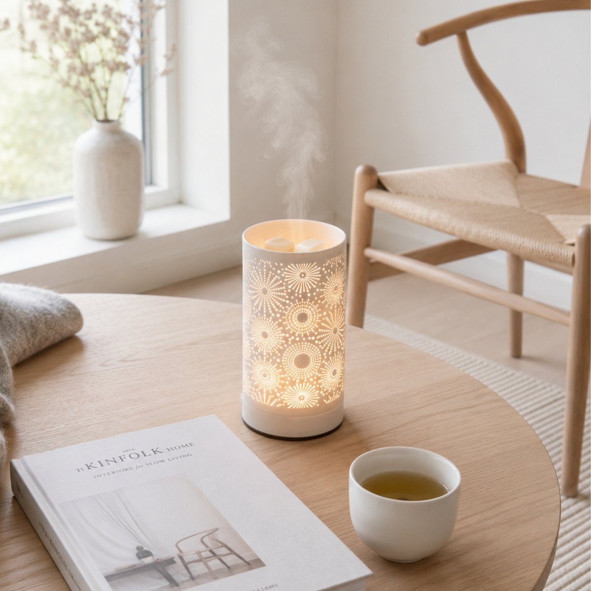 Diffuseur par chaleur douce - Calorya n°15 - Fondant Parfumé - Lampe à Parfum en Métal avec Commande Tactile - Éclairage d’Ambiance – Idée Cadeau Originale