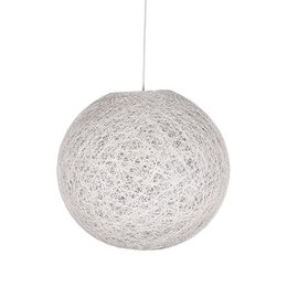 Hazer Twist pendant lamp - White - Linen - L 45 x 45 x 45 cm