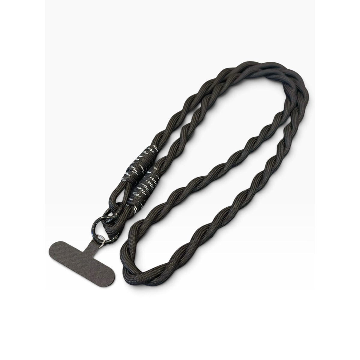 Long cell phone chain 'LOLA' - black