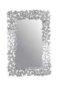 Wall mirror rectangular mosaic frame