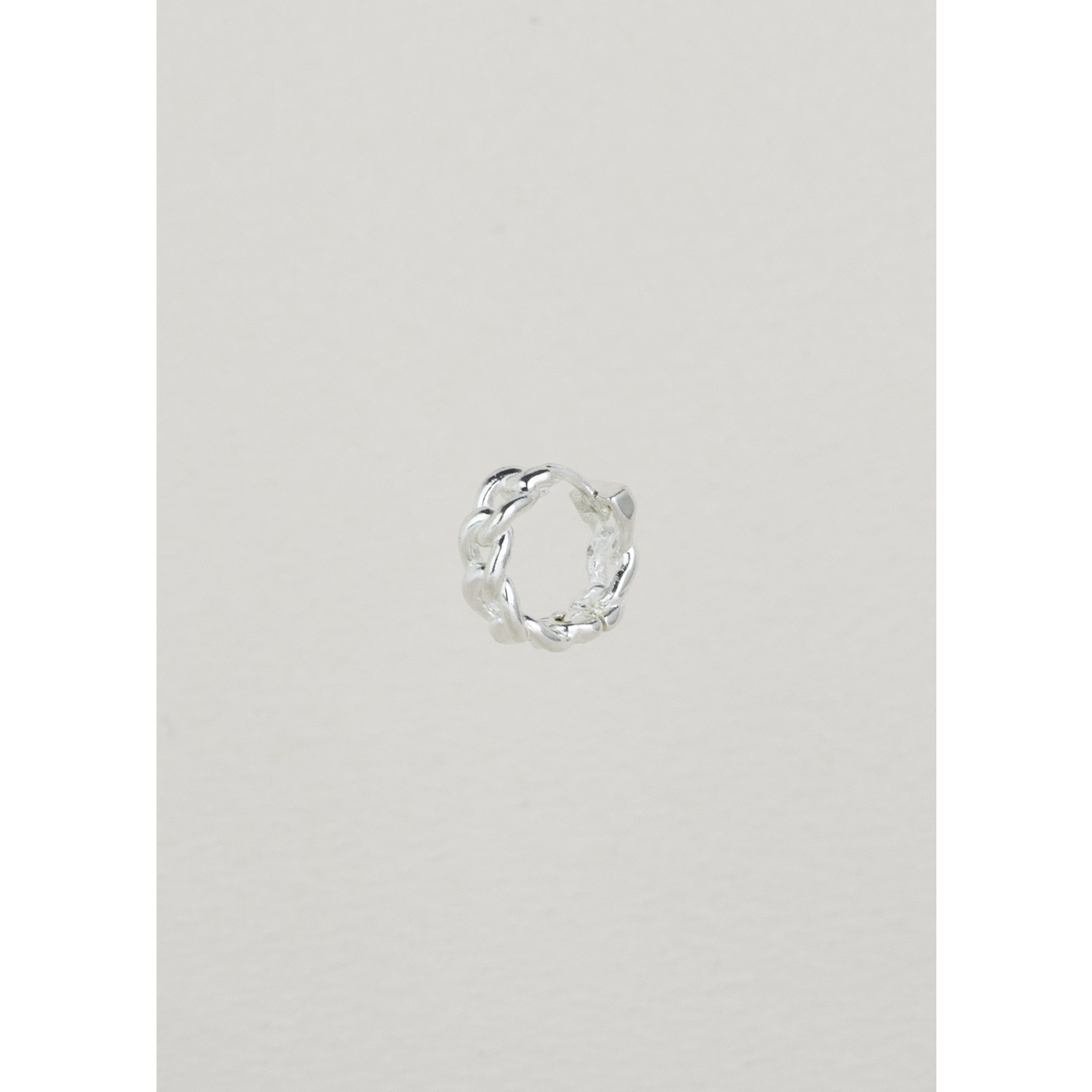 Boucle d'oreille lien argent