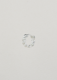 Boucle d'oreille lien argent