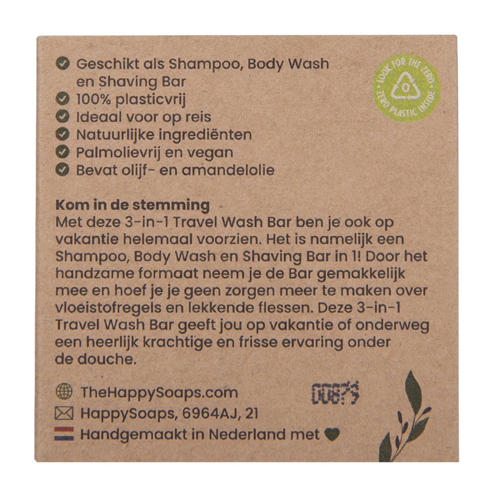 3-in-1 Travel Wash Bar - Sweet Relaxation