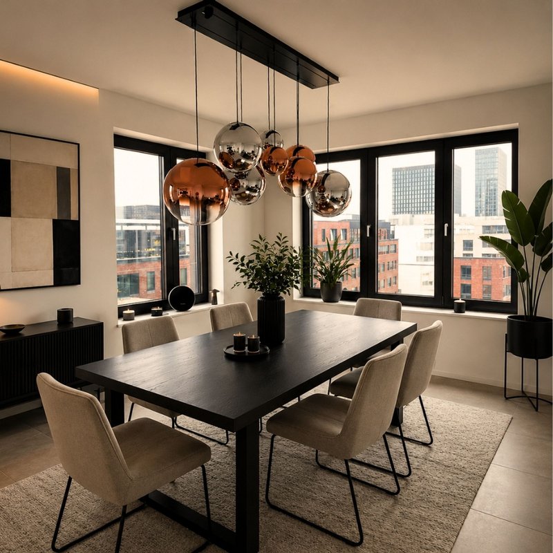 s.luce Orb glazen bol hanglamp 150cm ophanging zwart