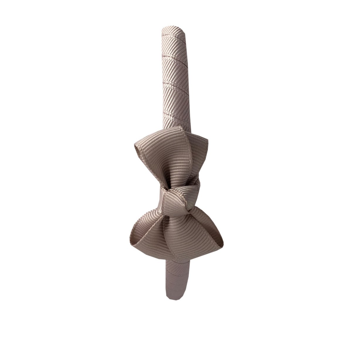 Nœud à cheveux avec bandeau Estelle en taupe