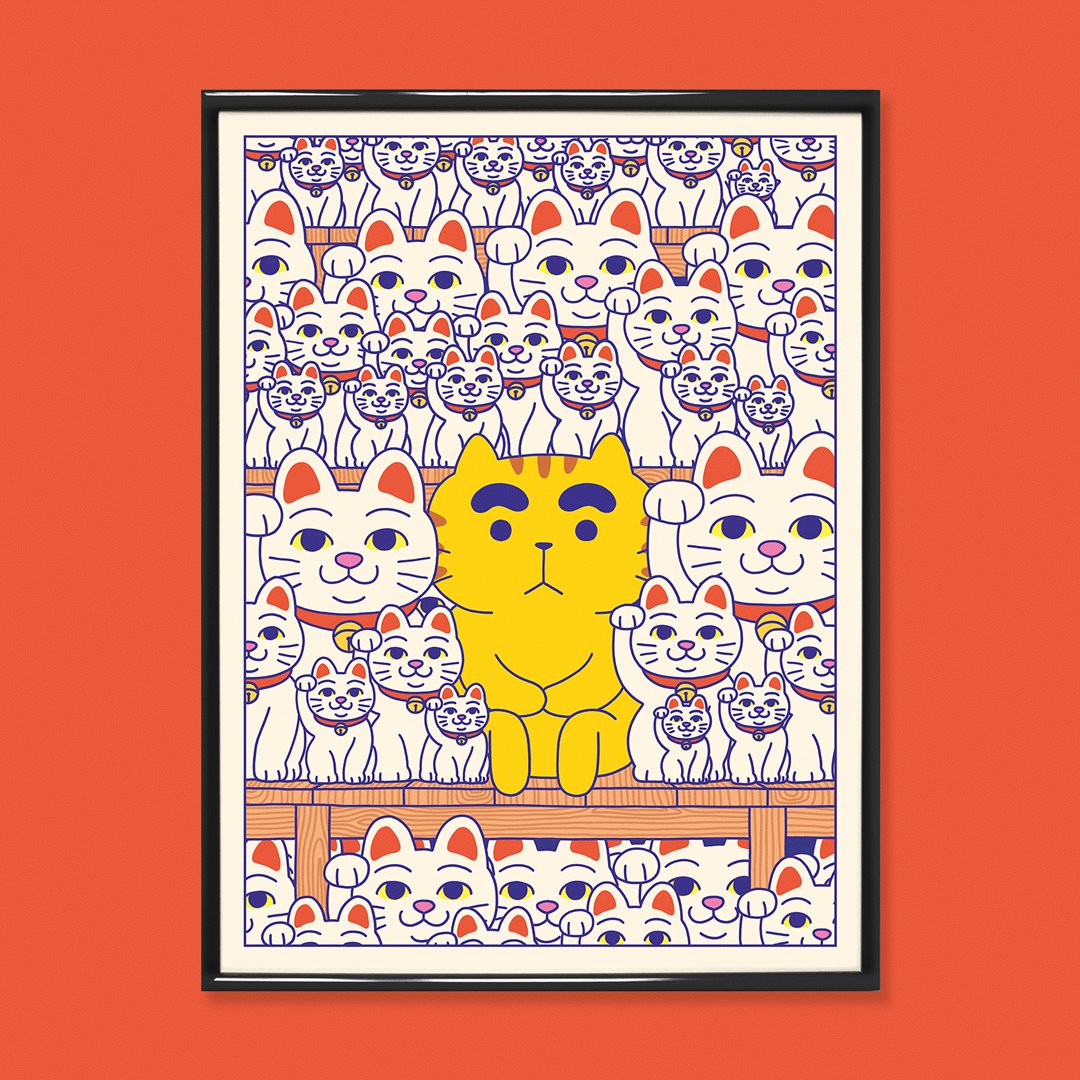 Plakat «Maski Neko» (Format 3040m in Ach)