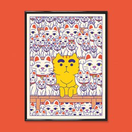 Affiche "Henshin pige" (Format 30x40cm eller A4) Kopi