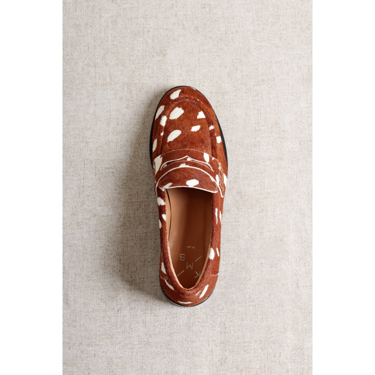 EMILIA BAMBY – Loafers met ponyhaar en dierenprint