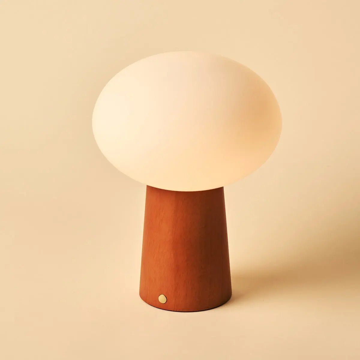 Lampe de table sans fil en bois marron marron Max