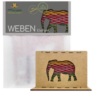 Knutselpakket olifant geweven