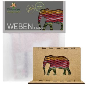 Knutselpakket olifant geweven