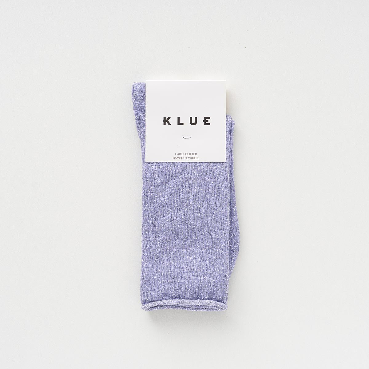 KLUE Glitter Lurex sokken van milieuvriendelijk Lyocell | Lila