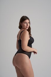 Lacy Open Bust Bodysuit