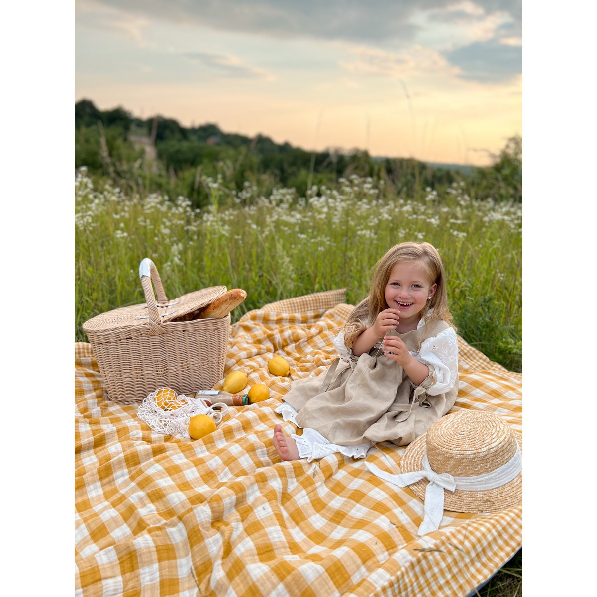 Orcha- XXL picnic tæppe - picnic måtte 180×150 cm