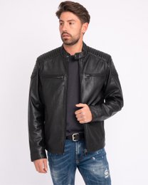 Hobbs │ Veste de moto en cuir masculin