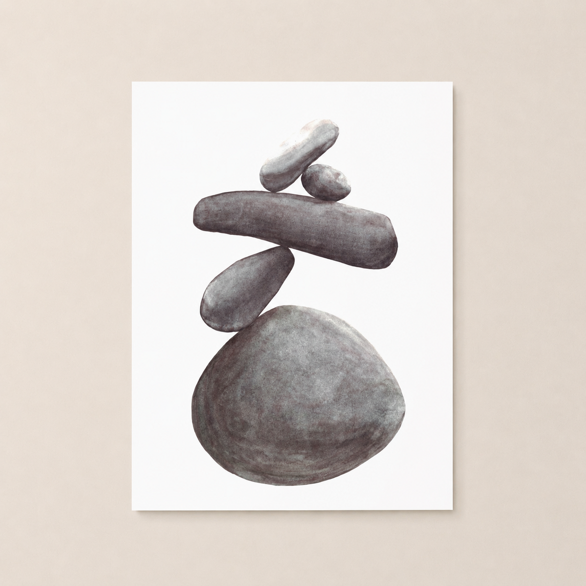 Stay Balanced Pebble-plakat