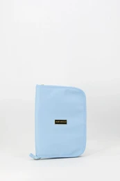 Pochette porte-documents unie pour bébé, bleue