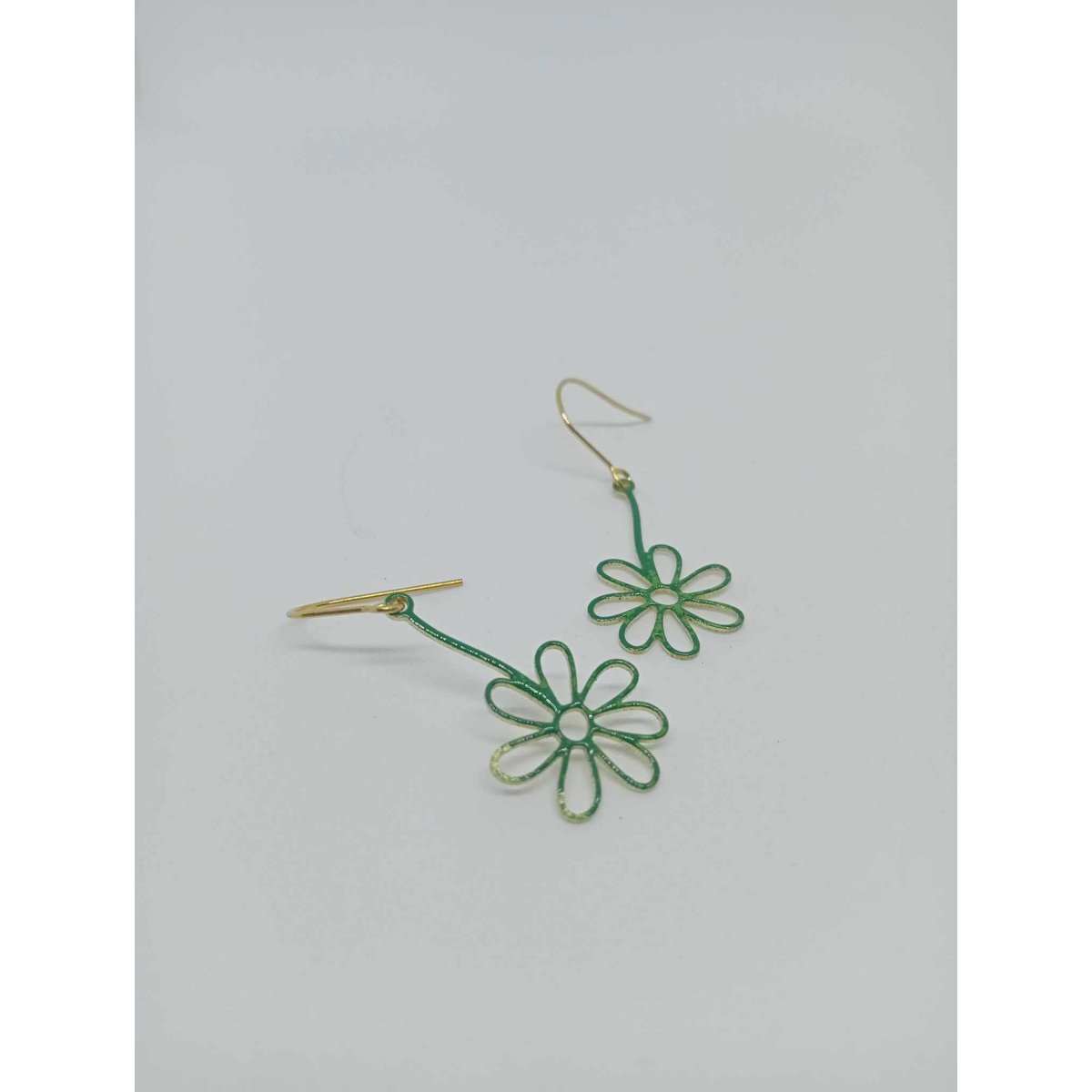 Pendientes esmalte verde