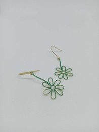 Pendientes esmalte verde