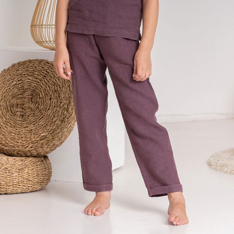 Linnen kinderbroek Dakota