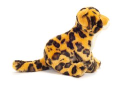 Luipaard zittend 27 cm - knuffel - knuffel