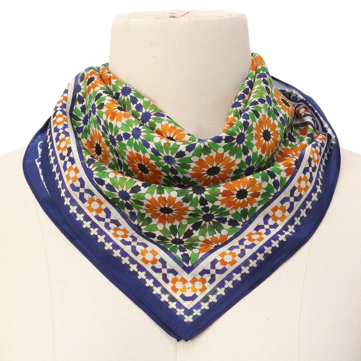 Islamic Art Print Square Silk Scarf Nur