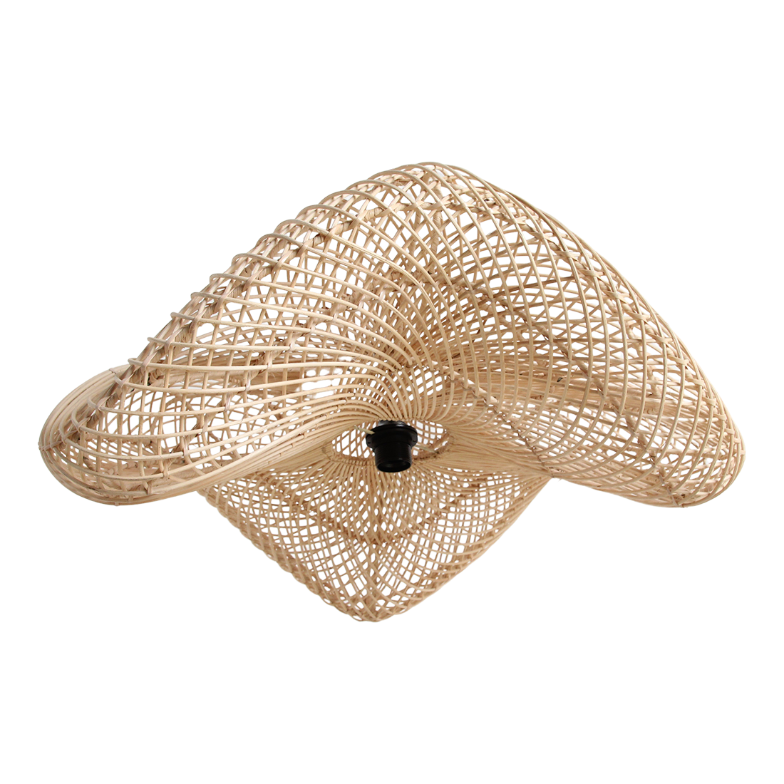 Wave hanging lamp natural large