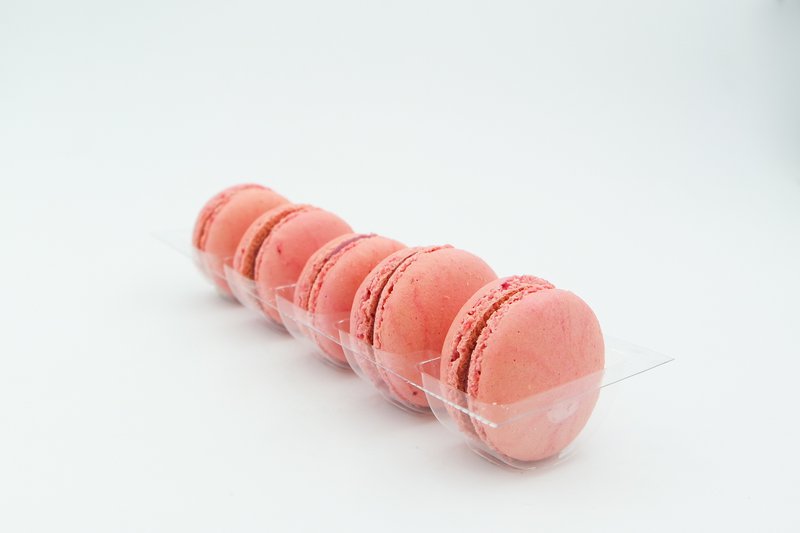 Frambozen Macarons