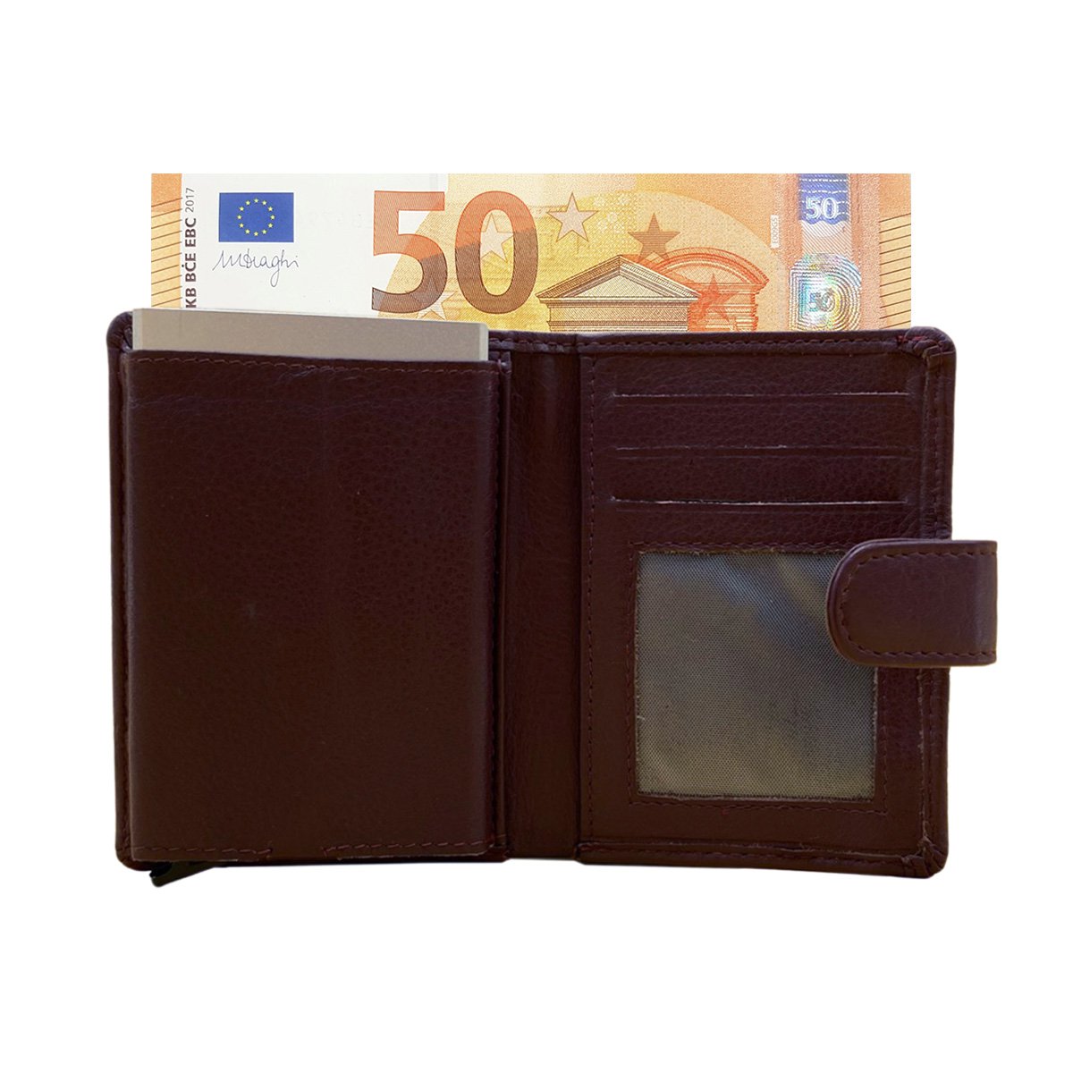 Cardprotector - Miniwallet - Mini wallet - Leather card holder leather - Credit card holder In 11 Colors