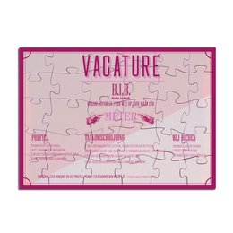 Puzzle - Vacancy Meter - Voulez-vous devenir ma marraine ? - Rose