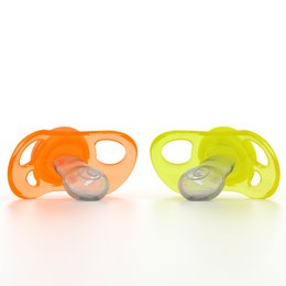 Sæt med 2 sutter 4m+ orange+gul