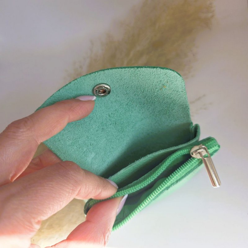 Mini portafoglio blush verde mela