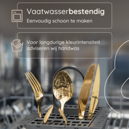 Besteckset Amor - 6 Personen / Gold 18,0 Edelstahl