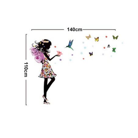 Wall stickers for girl's room Butterfly fairy