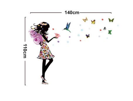 Wandsticker für Mädchenzimmer Schmetterlingsfee