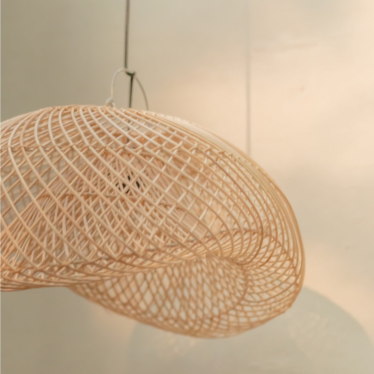 Lampa rattanowa | Klosz PADMA (2 rozmiary)