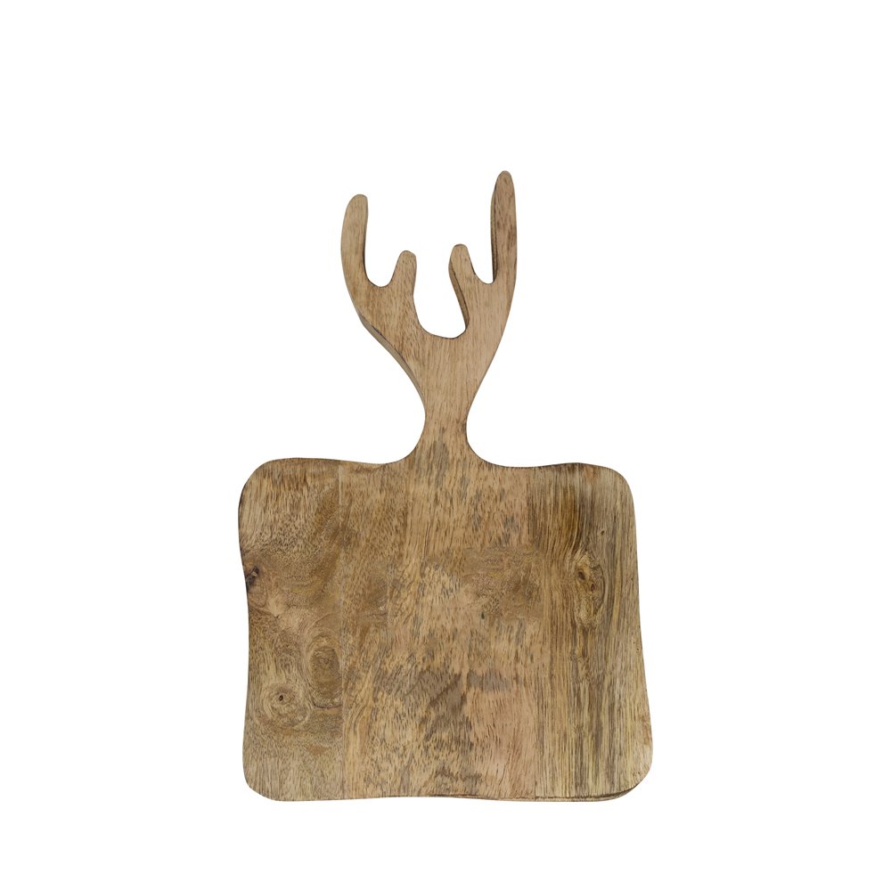 Geschirr/Schneidebrett Mangoholz Geweih 30cm