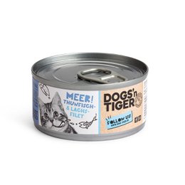 Dogs'n Tiger Adult Premium kattefoder, hav, vådfoder, kornfrit, tun og laks