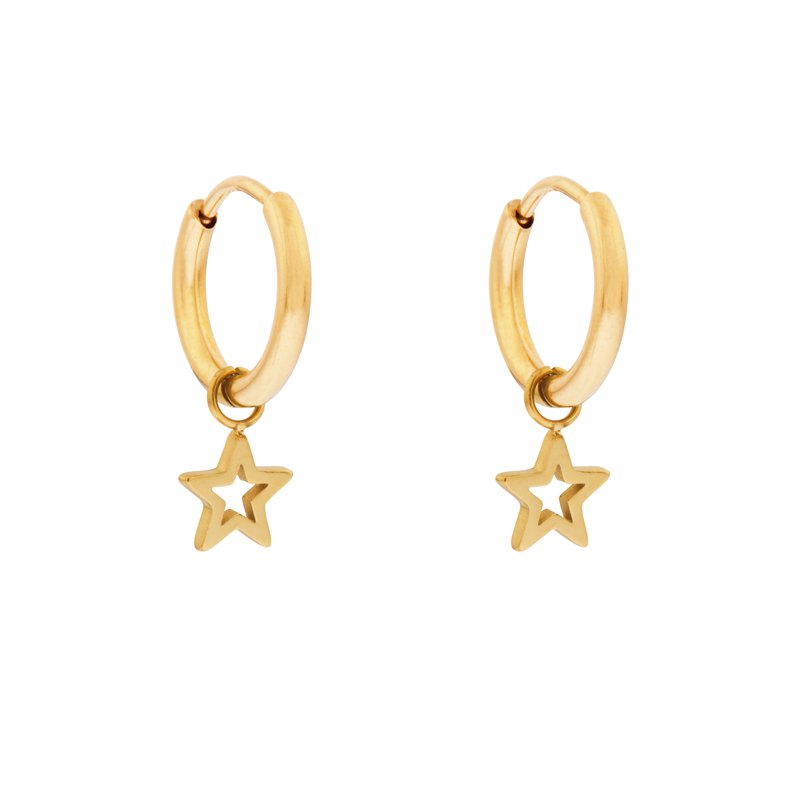 EARRINGS MINIMALISTIC OPEN STAR