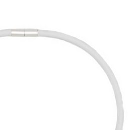 Cadena de goma, 1 línea, Blanco opaco