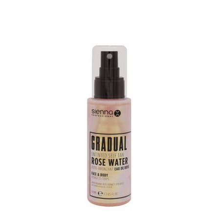Agua de rosas autobronceadora gradual