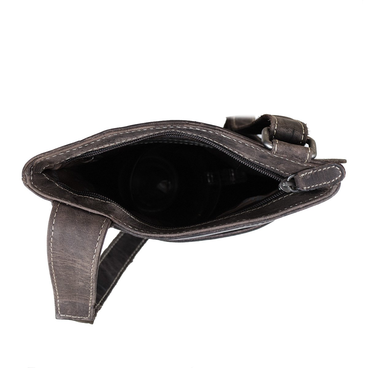 Leder Crossbody Bag - Umhängetasche in 3 verschiedenen Farben Leder