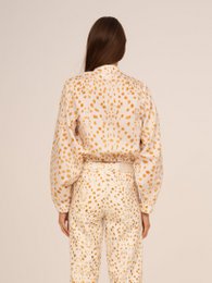 Fawn herten print ballon shirt
