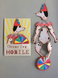 Nursery Circus Dog Kinetic Mobile